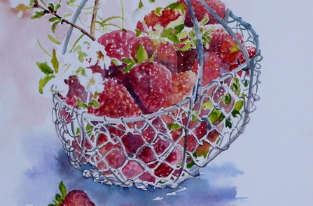 Les fraises de l'été  - 32 x 24 cm <br /> CHF 250